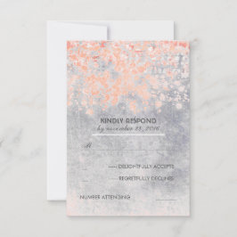 Rosa Vintage Wedding RSVP Cards Karte