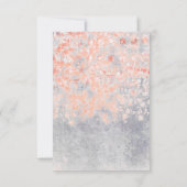 Rosa Vintage Wedding RSVP Cards Karte (Rückseite)