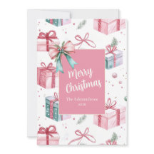 Rosa Vintage-Weihnachtsgeschenkverpackungen Feiert