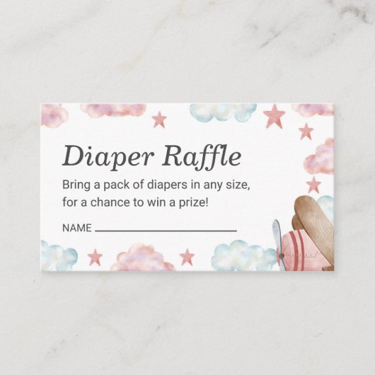 Rosa Vintage Windschutzscheibe Windelwinddusche Begleitkarte (Vorderseite)