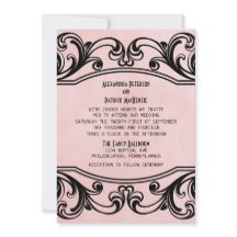 Rosa Vintage Wirbel Hochzeitsfeier