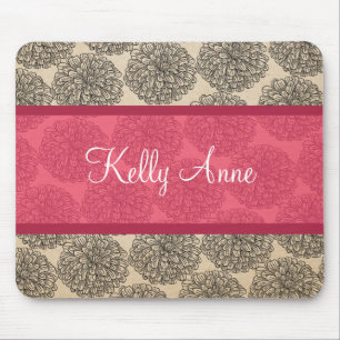 Rosa Vintage Zinnia Mousepad