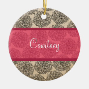 Rosa Vintage Zinnia Ornament