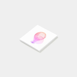 Rosa Vintager Heißluftballon - Sticknotizen Post-it Klebezettel