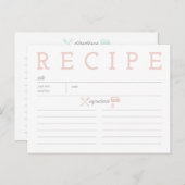 Rosa Vintager Küchen-Begleiter Postkarte (Vorne/Hinten)