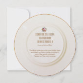 Rosa Vintager Urlaub Englisch Tee Party Einladung (Rückseite)