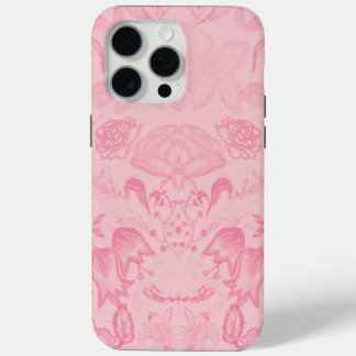 Rosa Vintages Blumenmuster Elegantes Romantisches Case-Mate iPhone Hülle
