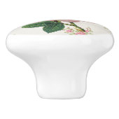 Rosa Vintages Blumenmuster Keramikknauf (Seitenansicht)