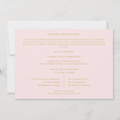 Rosa Vintages Foto Album Scrapbook XV Einladung (Rückseite)