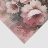 Rosa Vintages Inspiriertes Blumengewebe Seidenpapier (Detail)