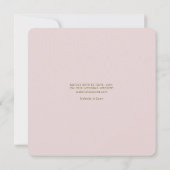 Rosa | Vintages Olivenöl und Rose Einladung (Rückseite)