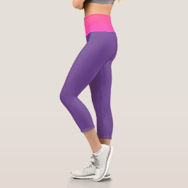 Rosa + Violett Capri Leggings