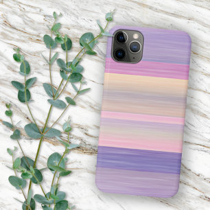 Rosa Violett Lila Aquarell-Streifenmuster iPhone 16 Pro Max Hülle