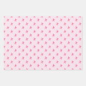 Rosa Violett Lila Stars Rosa Rosa Geschenkpapier Set (Vorderseite)