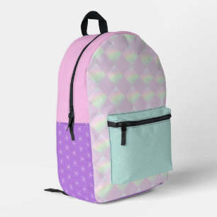 Rosa violette ästhetische Mischung und Streichholz Bedruckter Rucksack