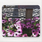 Rosa violette Blumen Mousepad (Vorne)