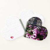 Rosa violette Blumen Notizbuch (Innenseite)