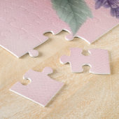 Rosa violette Blütenblumen Puzzle (Seite)