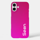 Rosa-violette Farbe - Personalisiert mit Ihrem Nam Case-Mate iPhone Hülle (Rückseite)
