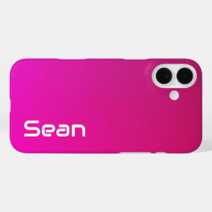 Rosa-violette Farbe - Personalisiert mit Ihrem Nam iPhone 16 Plus Hülle