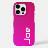 Rosa-violette Farbe - Personalisiert mit Ihrem Nam Case-Mate iPhone Hülle (Rückseite)