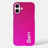 Rosa-violette Farbe - Personalisiert mit Ihrem Nam Case-Mate iPhone Hülle (Rückseite)