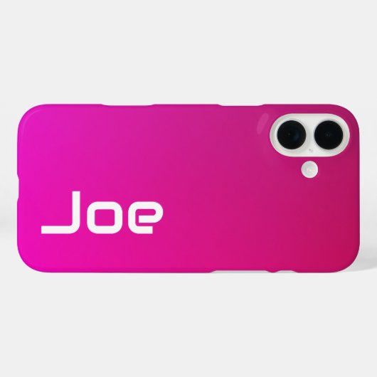 Rosa-violette Farbe - Personalisiert mit Ihrem Nam Case-Mate iPhone Hülle (Rückseite (Horizontal))