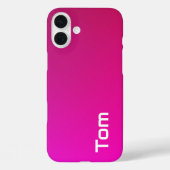 Rosa-violette Farbe - Personalisiert mit Ihrem Nam Case-Mate iPhone Hülle (Rückseite)