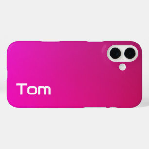 Rosa-violette Farbe - Personalisiert mit Ihrem Nam iPhone 16 Plus Hülle