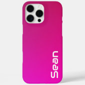 Rosa-violette Farbe - Personalisiert mit Ihrem Nam Case-Mate iPhone Hülle (Rückseite)