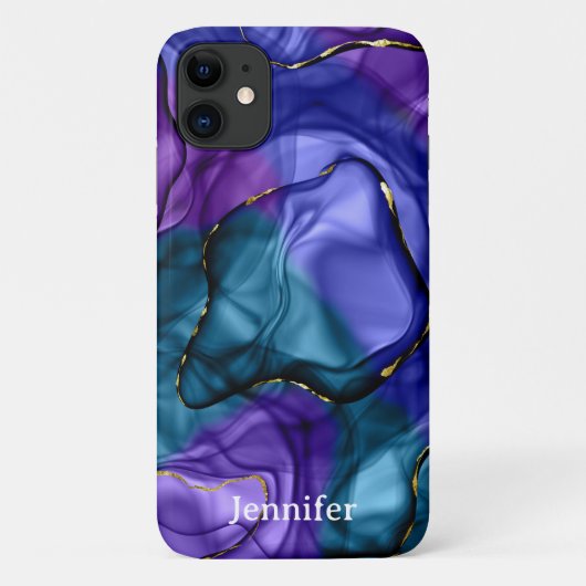 Rosa violette Regenbogenfarbe Case-Mate iPhone Hülle (Rückseite)