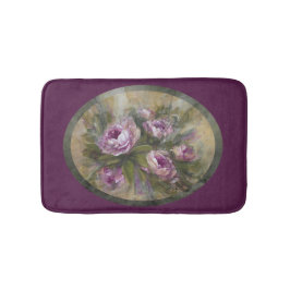 Rosa / violette Rosen Badematte