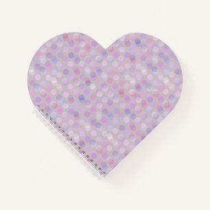 rosa, violette und graue Punkte Notizblock
