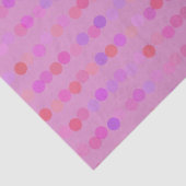 rosa, violette und orange Tupfen Seidenpapier (Detail)