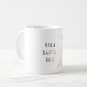 Rosa Violin Instrument Kaffeetasse (Vorderseite Links)