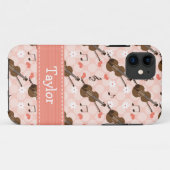 Rosa Violine Case-Mate iPhone Hülle (Rückseite (Horizontal))