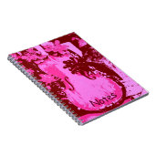 Rosa Violinen-Notizbuch Notizblock (Rechte Seite)