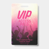 Rosa VIP All Access Concept Abzeichen Ausweis (Vorderseite)