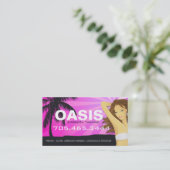 Rosa Visitenkarte (Stehend Vorderseite)