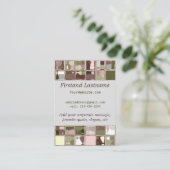 Rosa Visitenkarte (Stehend Vorderseite)