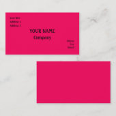 rosa visitenkarte (Vorne/Hinten)