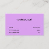 rosa visitenkarte (Rückseite)