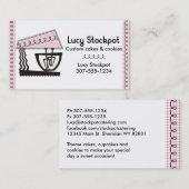 Rosa Visitenkarte (Vorne/Hinten)