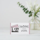 Rosa Visitenkarte (Stehend Vorderseite)