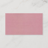 Rosa Visitenkarte (Rückseite)