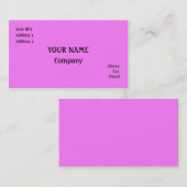 rosa visitenkarte (Vorne/Hinten)