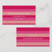 Rosa Visitenkarte listrasdo (Vorne/Hinten)