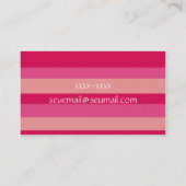 Rosa Visitenkarte listrasdo (Rückseite)