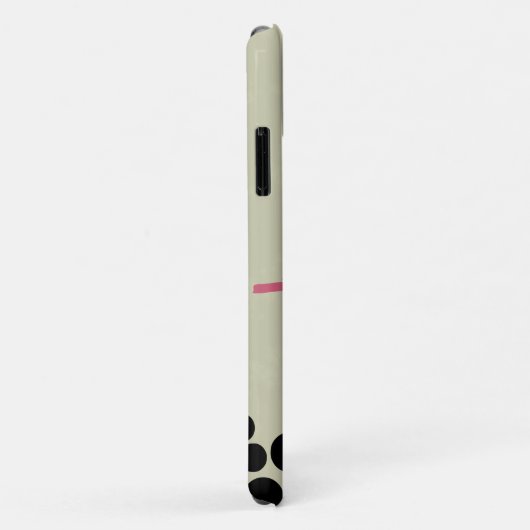 Rosa Vögel, Bäume, Punkte, Herzen, Liebe Case-Mate iPhone Hülle (Hinten/Rechts)