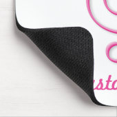 Rosa Vogel-Maus-Pad Mousepad (Ecke)
